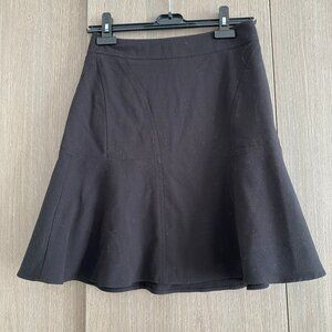 Calvin Klein black flared skirt